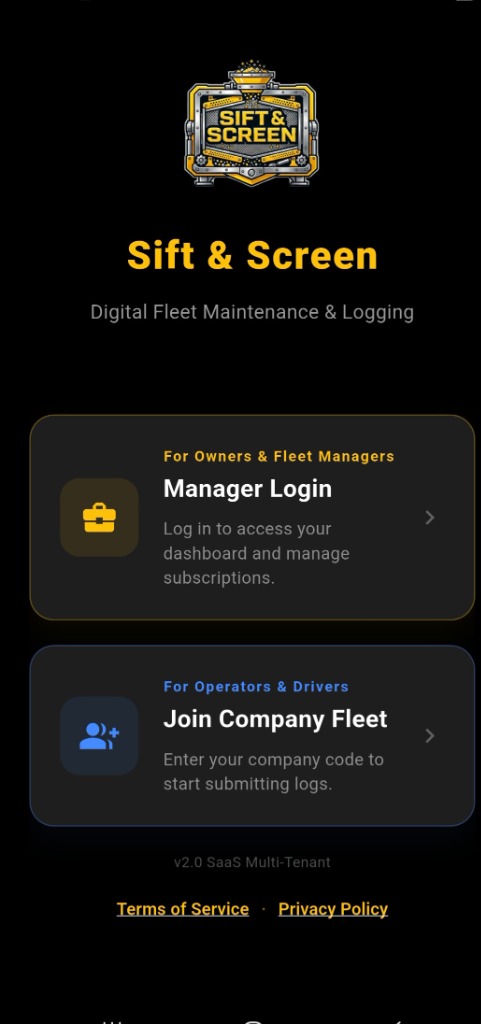 Sift & Screen Login